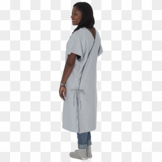 Comfort Care Iv Gown With Telemetry Pocket - Overcoat Clipart