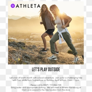 Let's Play Outside With Yogiventure And Athleta - Poster Clipart