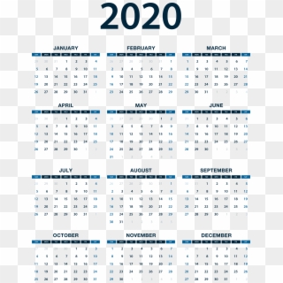 2020 Calendar Png Photo Clipart
