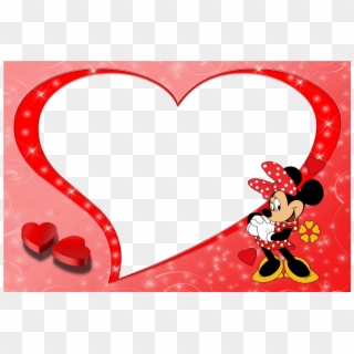 Disney Cartoon Minnie Mouse Photo Frame For Kids - Frame Minnie Mouse Png Clipart
