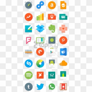 Free Png Android Lollipop App Icons Png Image With - Material Social Icon Design Clipart