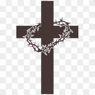 Of Thorns,jesus,thorns,free Vector - Crown Of Thorns On Cross Clipart