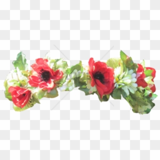 Latest Transparent Flower Crown Png Png Image With - Red And Green Flower Crown Transparent Clipart
