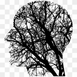 This Free Icons Png Design Of Tree Man Silhouette - Black And White Think Clipart