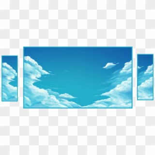 Blue Sky Clouds Png - Anime Blue Sky Background Clipart