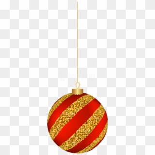 Free Png Christmas Hanging Ball Red Png Images Transparent - Christmas Green Hanging Balls Png Clipart