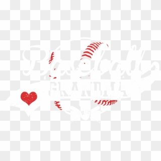 Have Fun With This Grandma I Heart Baseball T-shirt - Heart Clipart