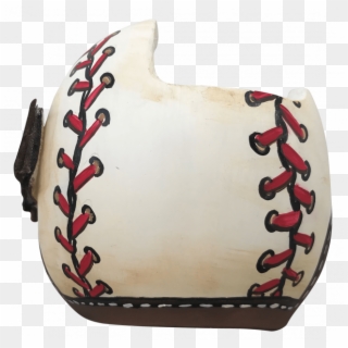 Baseball Stitching Painted Cranial Band - Vase Clipart