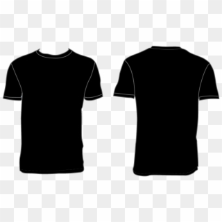 Black T-shirt Template - Your Logo On Shirt Clipart