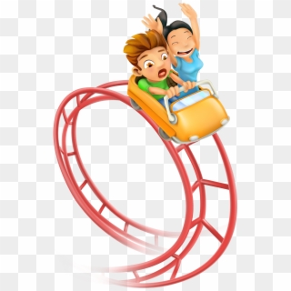 Roller Coaster Amusement Park Clip Art - Free Png Roller Coaster Transparent Png