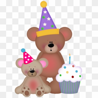 Cupcake Clipart Teddy Bear - Birthday Teddy Bear Clipart Png Transparent Png