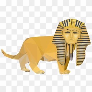 Sphinx Egypt Pyramids Lion Png Image - Pharaoh Death Mask Clipart