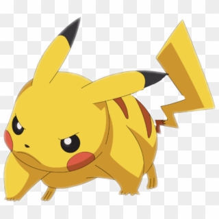 #pikachu #pokemon #cute #angry #mad #freetoedit - Transparent Background Pikachu Angry Clipart