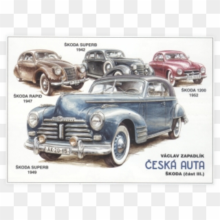 Koda Cars On - Škoda Superb 1947 Clipart