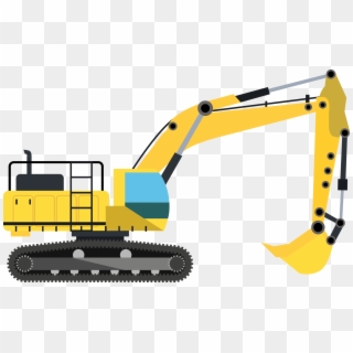 Excavator Architectural Engineering Machine Heavy Equipment - Transparent Excavator Clipart