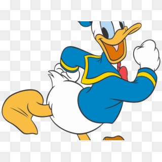 Skiing Clipart Daffy Duck - Donald Duck Walking Png Transparent Png