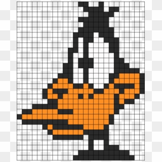 Daffy Duck Perler Bead Pattern / Bead Sprite - Daffy Duck Pixel Art Clipart