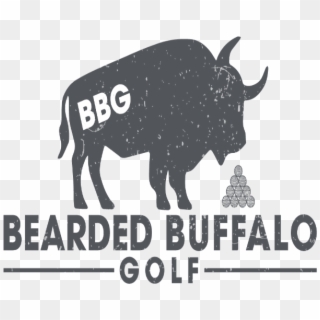 Bearded Buffalo Golf Logo - Bull Clipart
