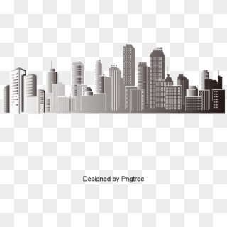 Building Silhouette Png - City Silhouette Vector Png Clipart