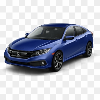 2019 Honda Civic Sedan Front Angle - 2019 Honda Civic Blue Clipart