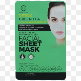 Essential Oil Facial Sheet Mask Green Tea - Face Sheet Mask Clipart