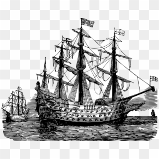 French Ship Transparent Background Clipart