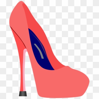 High Heels Pink Blue Stiletto Png Image - Красный Каблук Рисунок Clipart