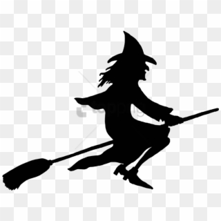 Free Png Transparent Halloween Png Image With Transparent - Witch On Broomstick Png Clipart