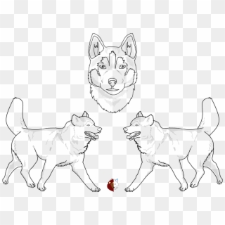 Full Size Of Husky Drawing Easy Step By Cute Puppy - Siberian Husky Base Clipart