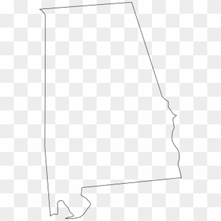 Alabama State Map Geography Png Image - Alabama Outline Clip Art Transparent Png