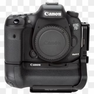 Bge16 Aluminum L Plate Attached To Canon Camera With - Battery Grip Canon 80d Clipart