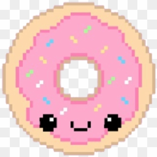 #dona #donas #donut #donuts #pixel #pixels #pixelated - Pixelated Donut Png Clipart