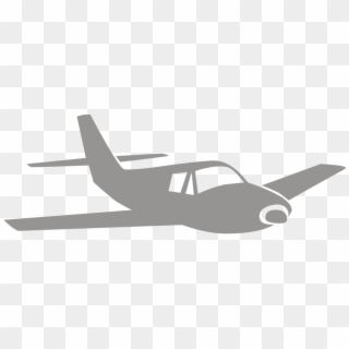 Airplane Silhouette Clip - Airplane - Png Download