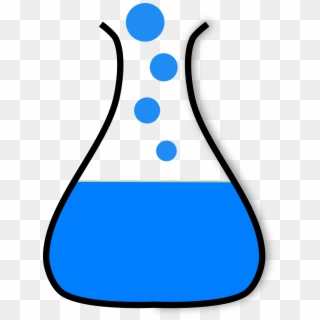 Erlenmeyer Flask Chemistry Flask Png Image - Blue Beaker Clip Art Transparent Png