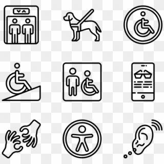 Accessibility - Hand Drawn Social Media Icons Png Clipart