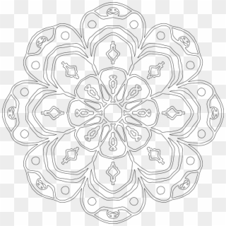 Circle, Vector, Background, Abstract, Design - Transparent Mandala Overlay Png Clipart