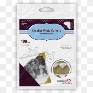 Creative Photo Corners Gold - Scrapbook Adhesives Clipart