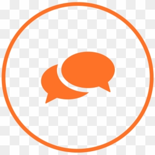 Conversation Circle Icon , Png Download - Conversation Icon Orange Clipart
