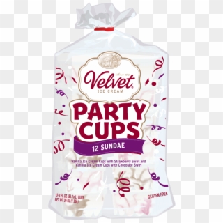 Velvet Party Cups Sundae - Party Cups Ice Cream Clipart