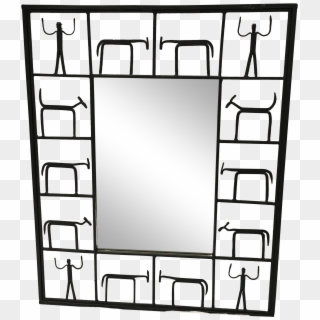 Squares Clipart Square Mirror - Wrought Iron Mirror Frames - Png Download