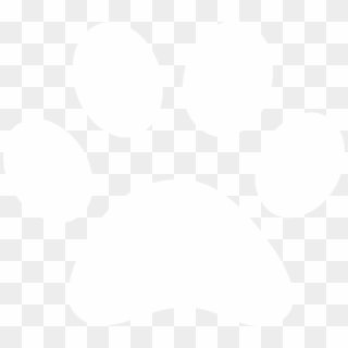 White Paw Print Clip Art At Clker - White Paw Icon Png Transparent Png