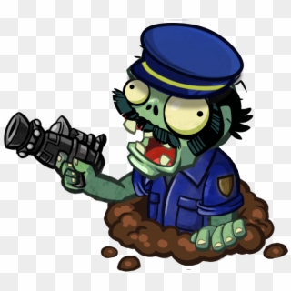 Cop Zombie - Drawing Clipart