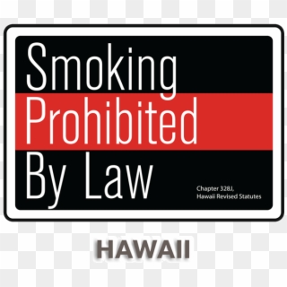 Hawaii No Smoking Sign - Graphics Clipart