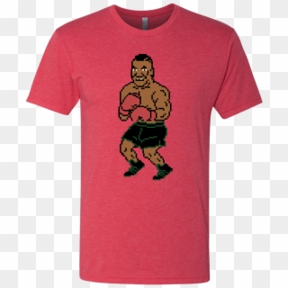 Retro Iron Mike Tyson Punchout 80s Inspired Men's Triblend - Sumo Clipart
