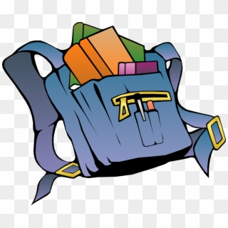 Bookbag Clipart Clip Art Library - Clipart Open Backpack - Png Download