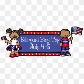4th Of July Bilingual Blog Hop Clipart