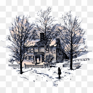 Winter House Snow Season Tree Png Image - Transparent Winter Clipart