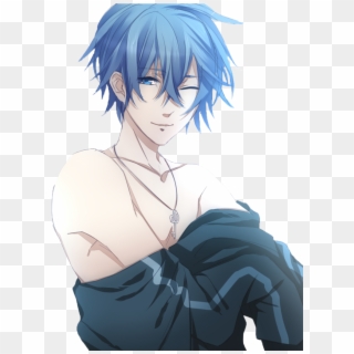 Tumblr Static Kaito Shion Render By Fujoshi Kuro-d62p0t3 - Anime Boy With Blue Hair Clipart