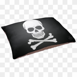 Skull And Crossbones Dog Bed - Skull Clipart