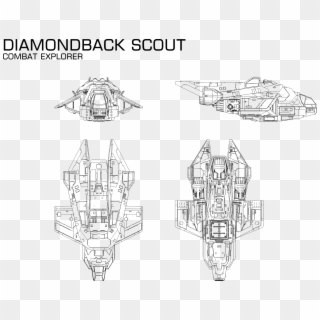 Lakon Diamondback Scout From Elite - Elite Dangerous Diamondback Explorer Draw Clipart